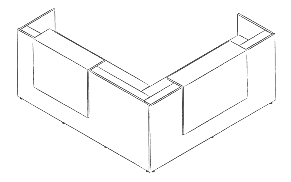 Dibujo tipo CAD de recepciones de oficina para minusvalido en chile